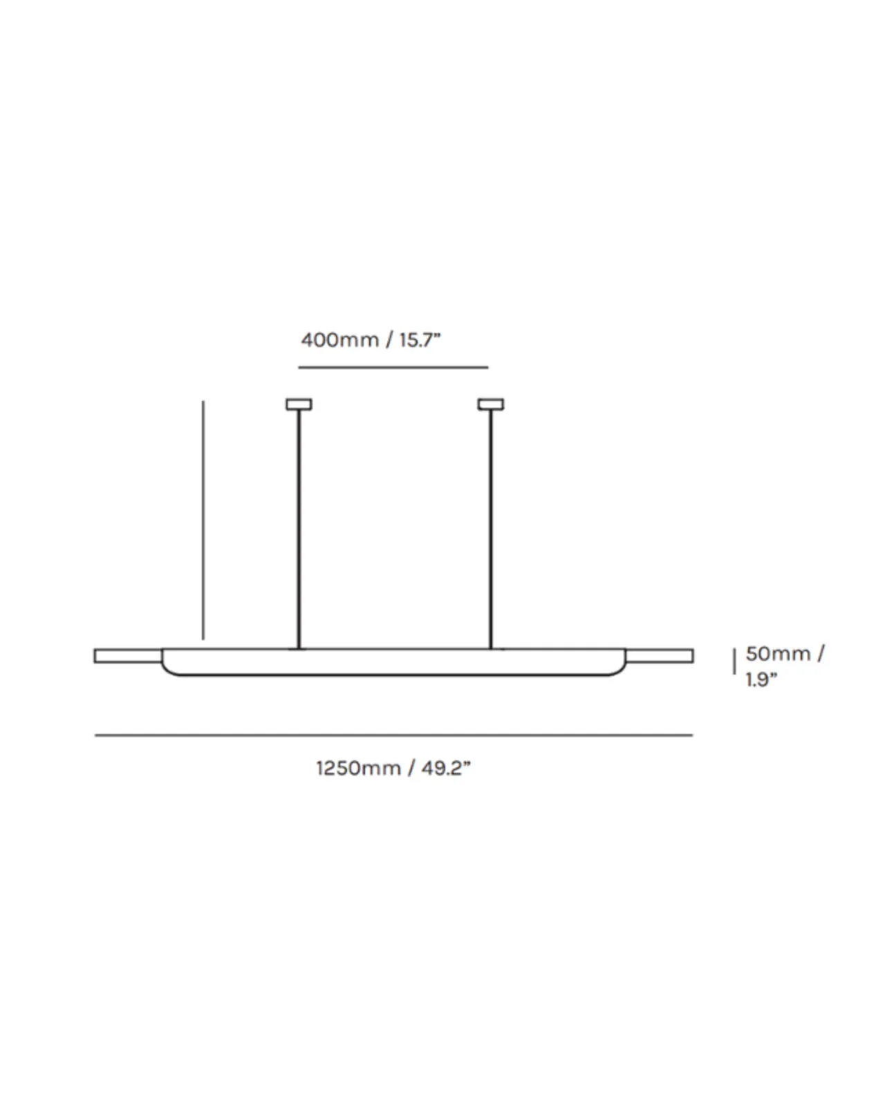 Formation Monochrome Linear Pendant