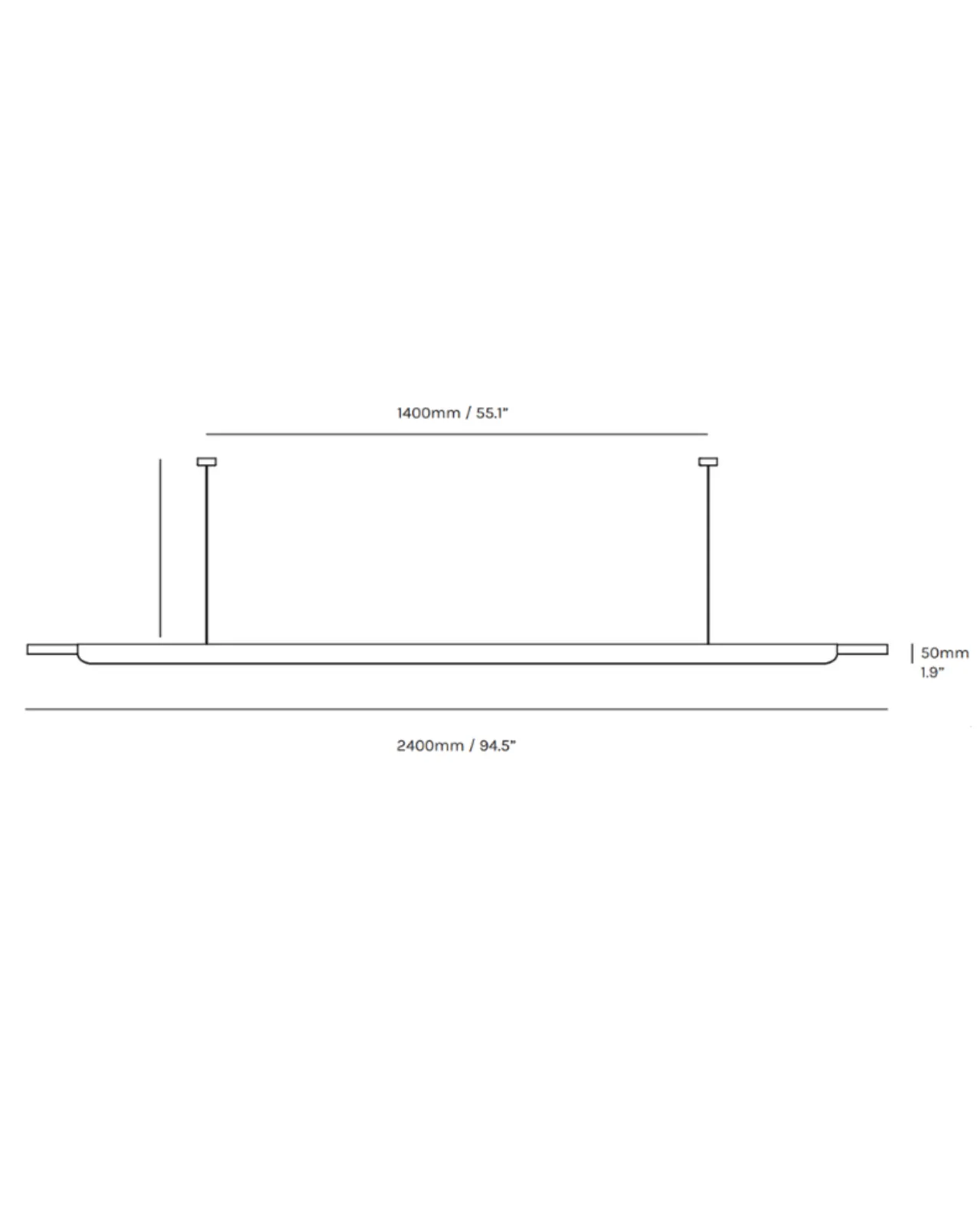 Formation Monochrome Linear Pendant