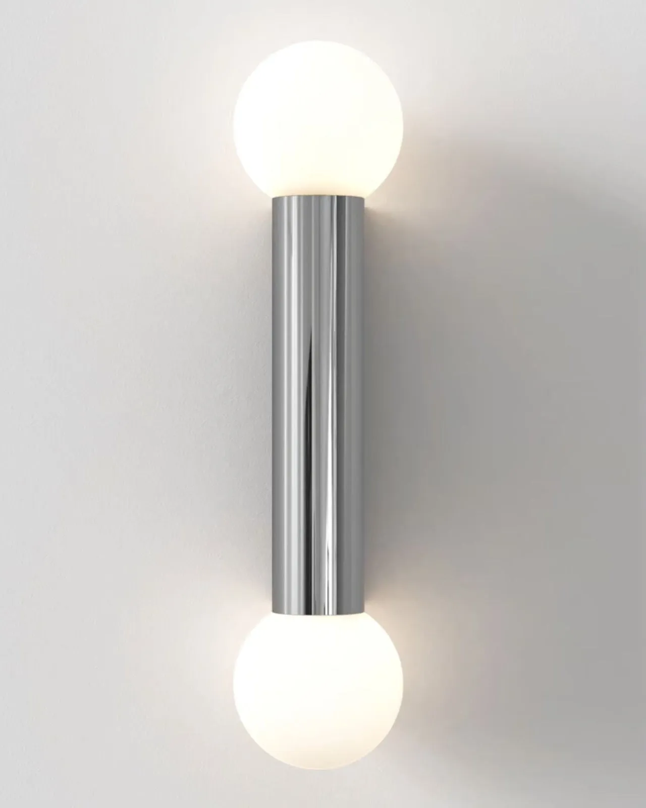 Geometric Twin Orb Wall Light