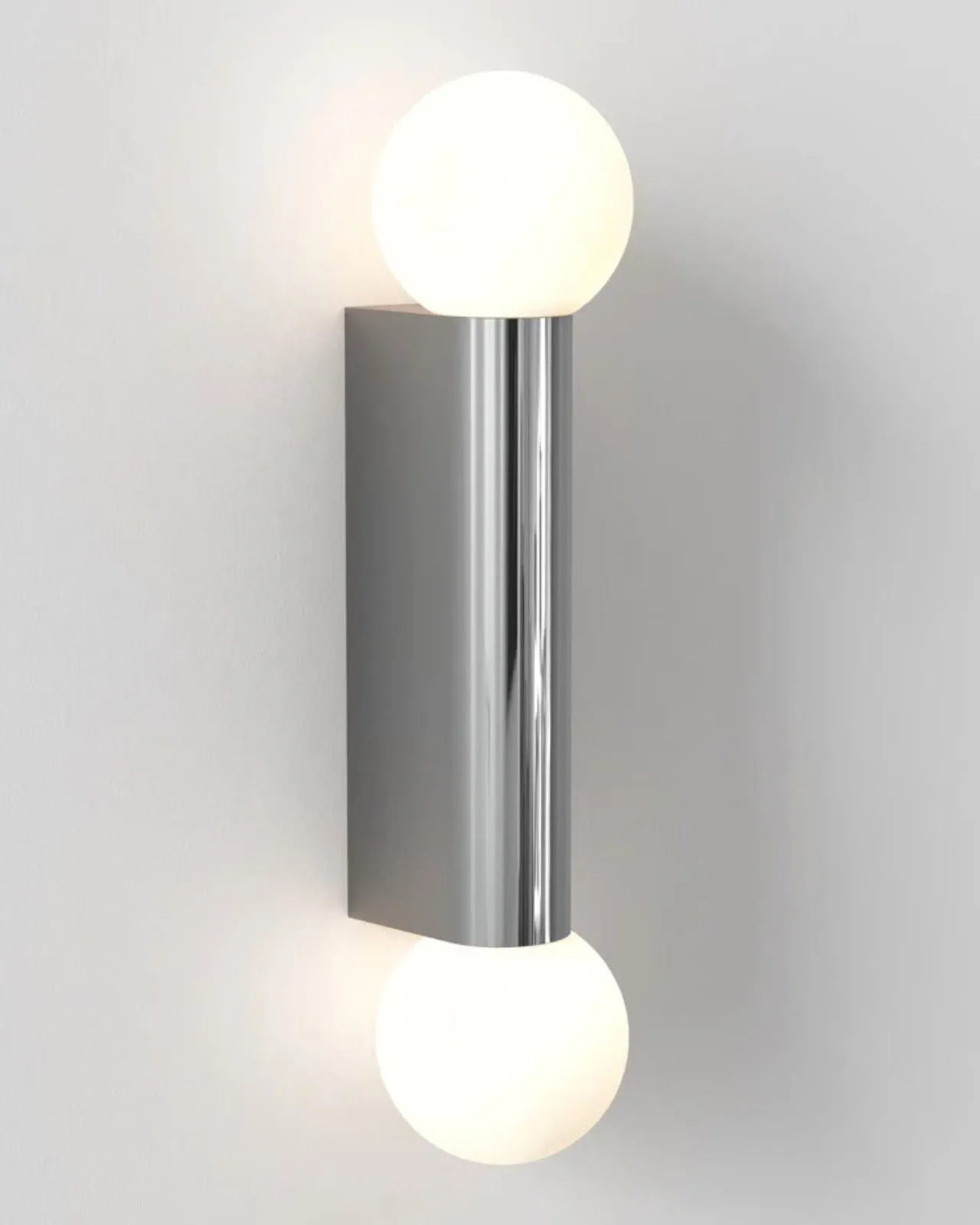 Geometric Twin Orb Wall Light