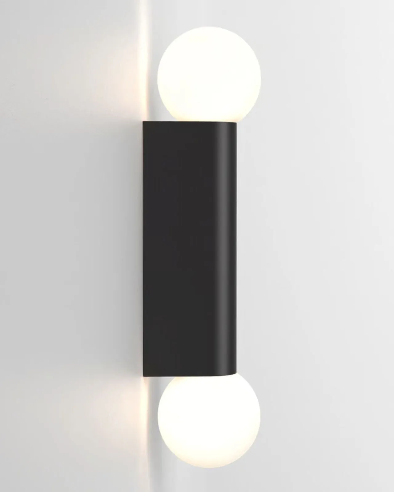 Geometric Twin Orb Wall Light