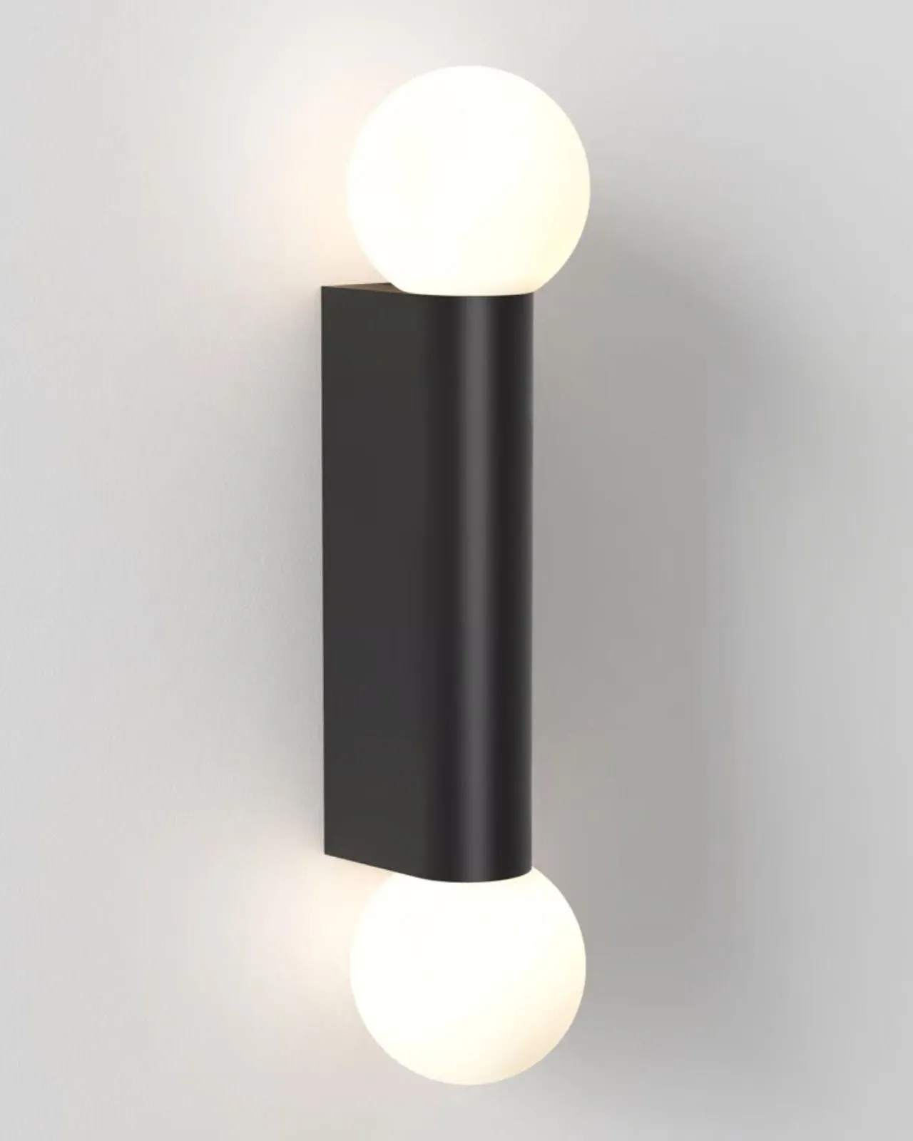 Geometric Twin Orb Wall Light