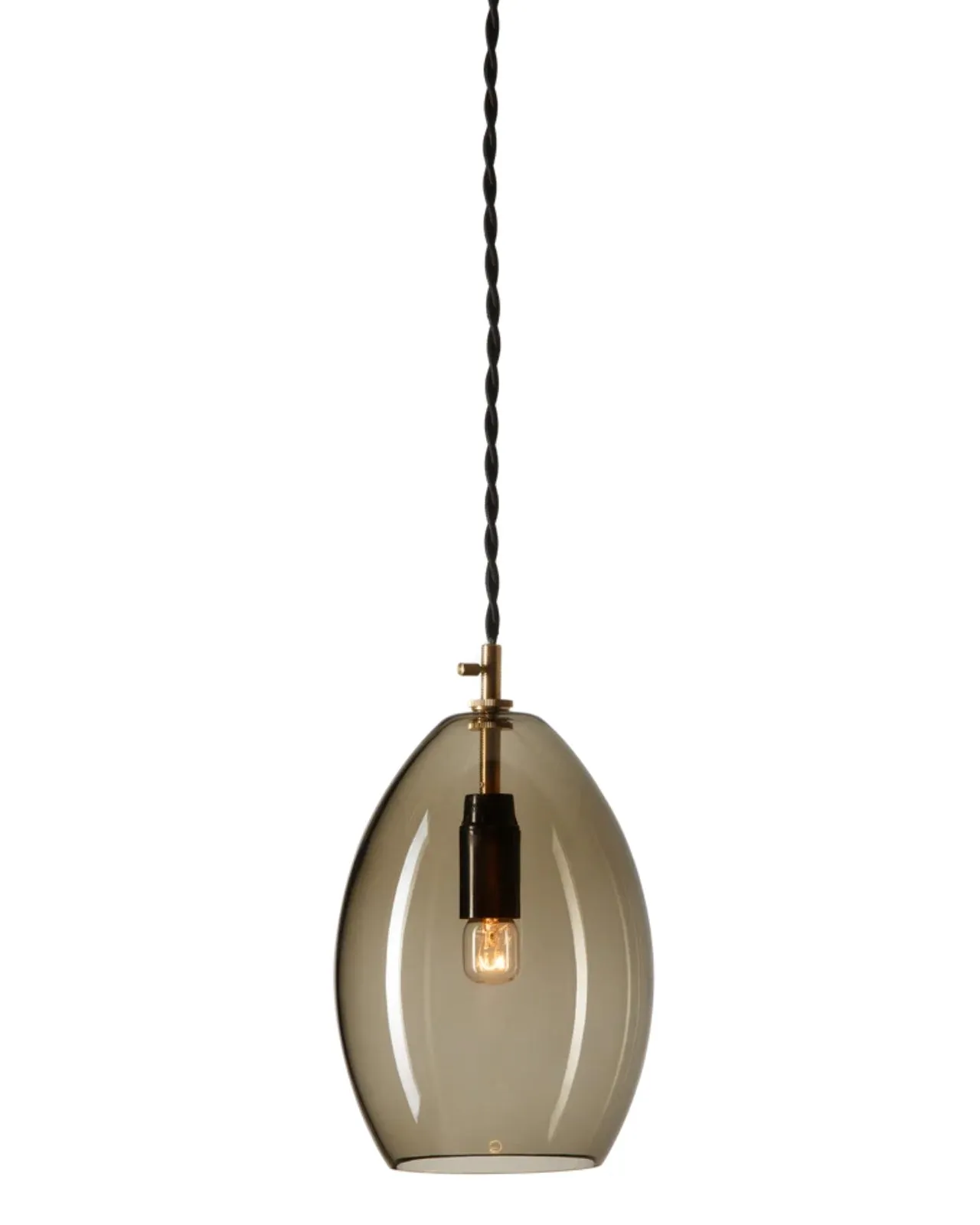 Hand Blown Smoke Glass Pendant Light | Assorted Sizes