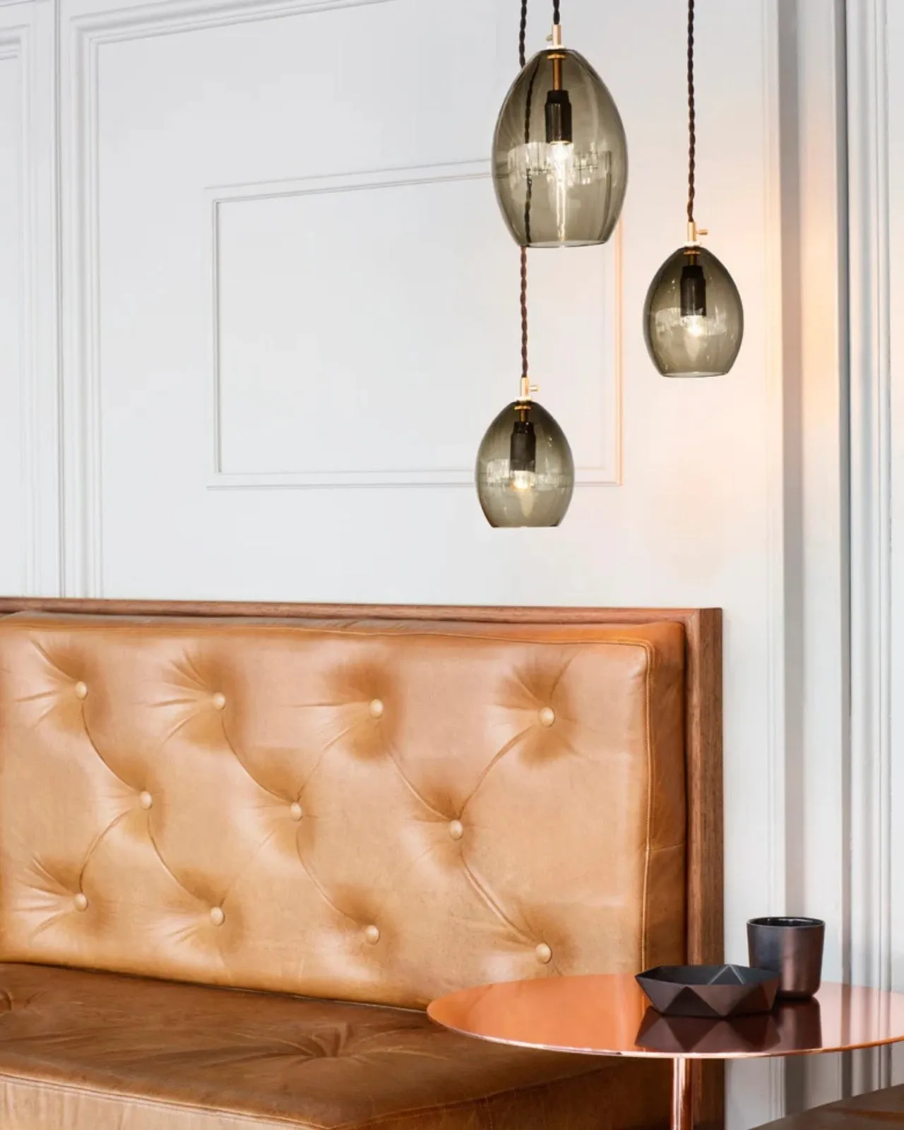 Hand Blown Smoke Glass Pendant Light | Assorted Sizes