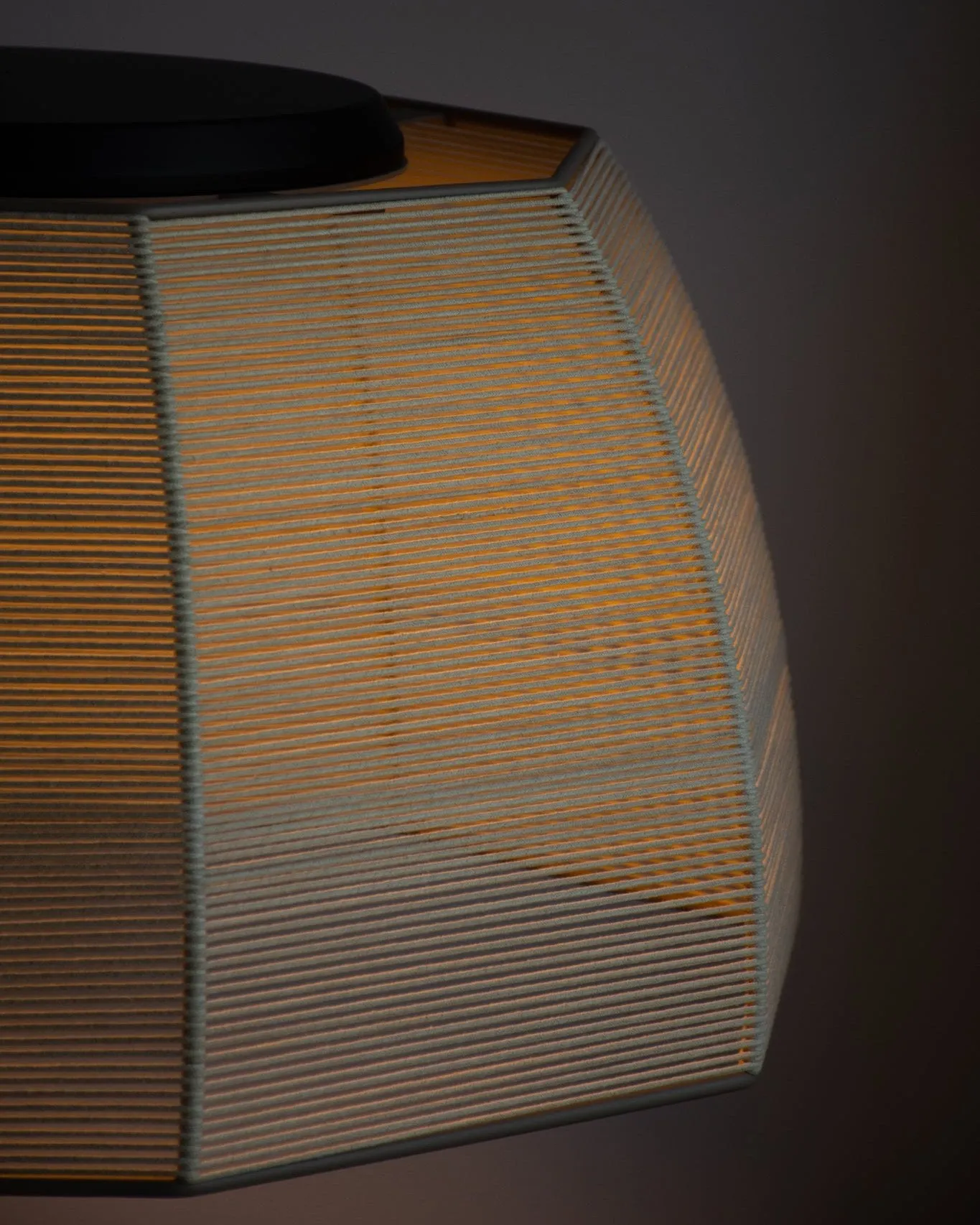 Hand-Woven Cotton Suspended Pendant