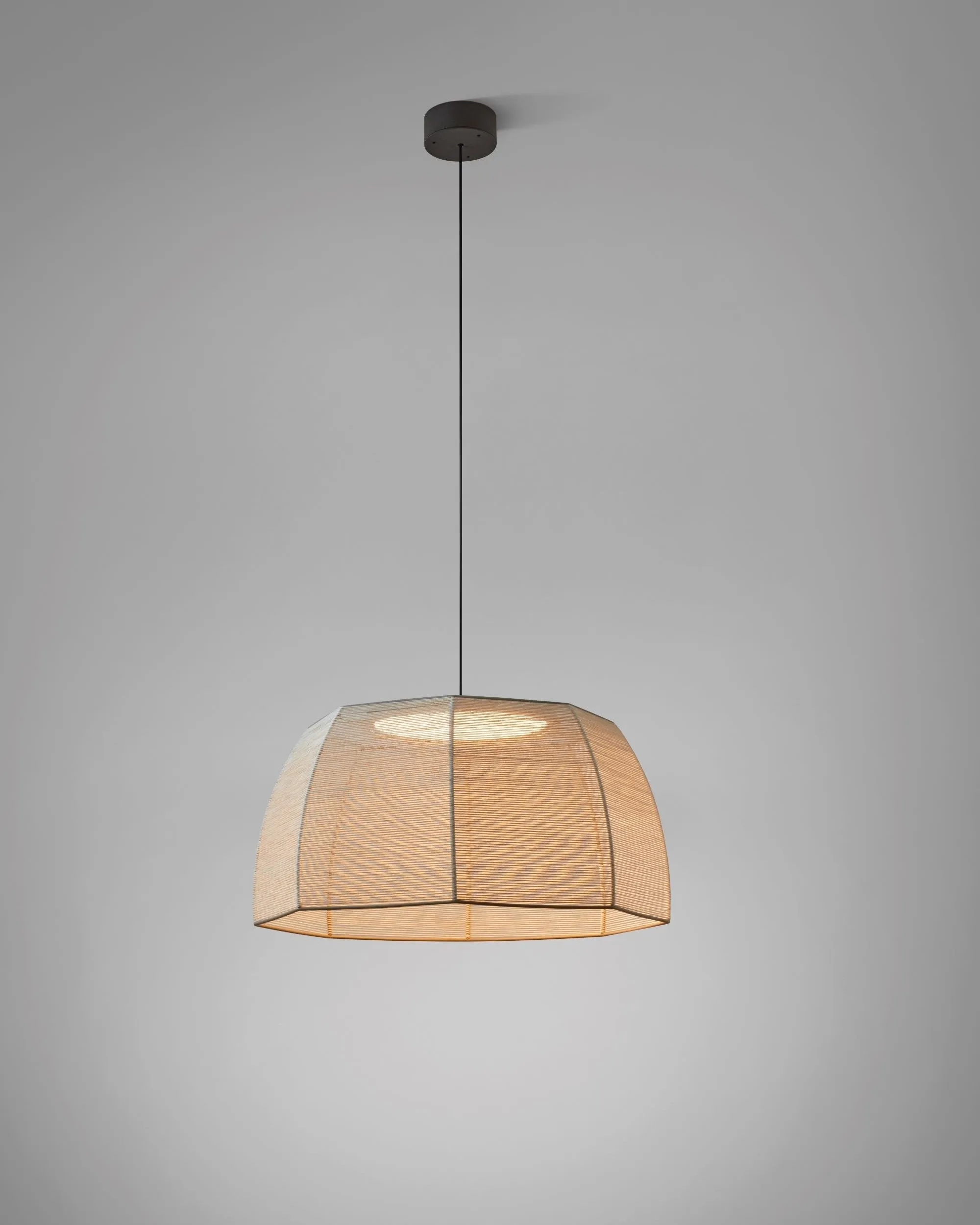 Hand-Woven Cotton Suspended Pendant