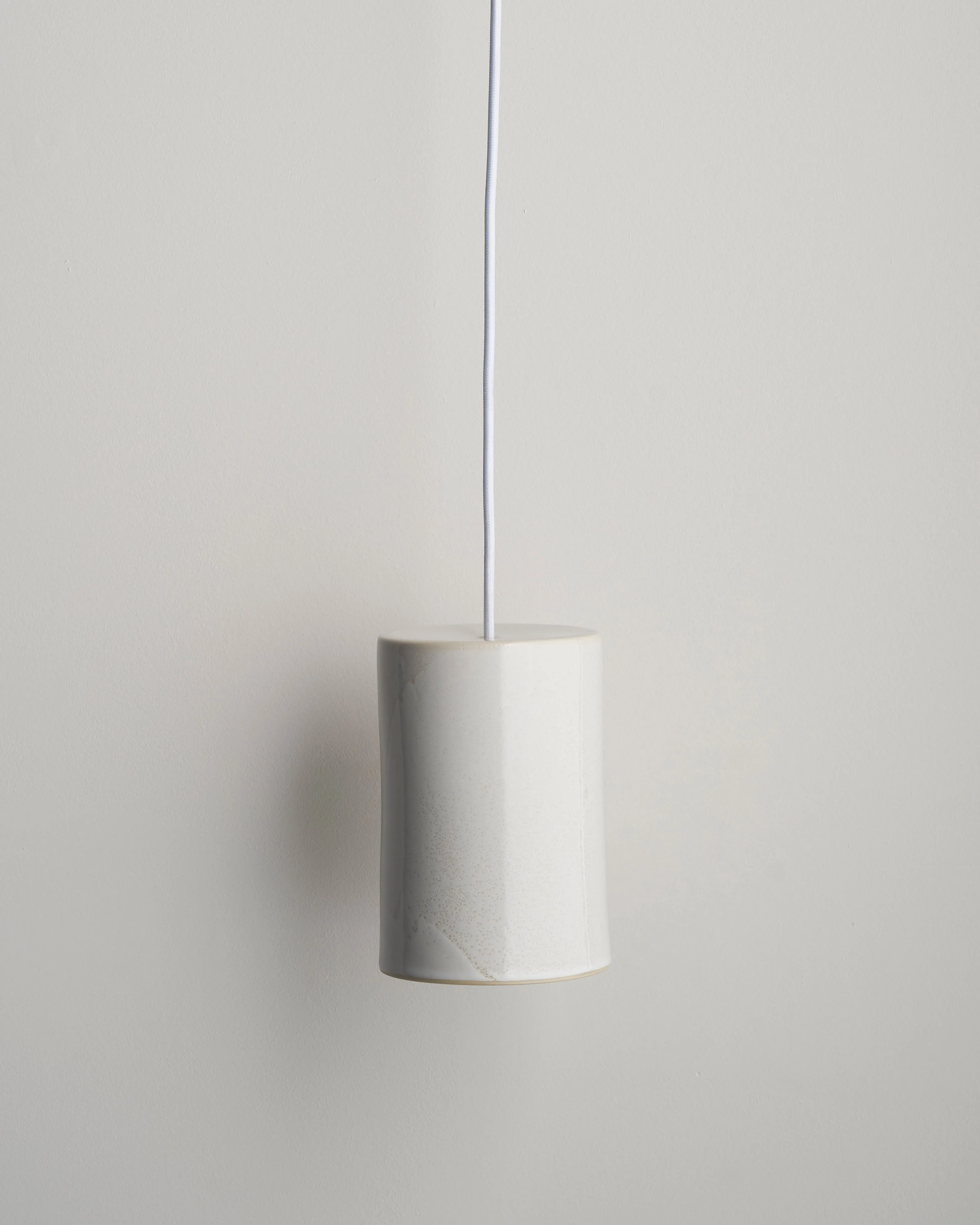 Handmade Ceramic Cylindrical Pendant