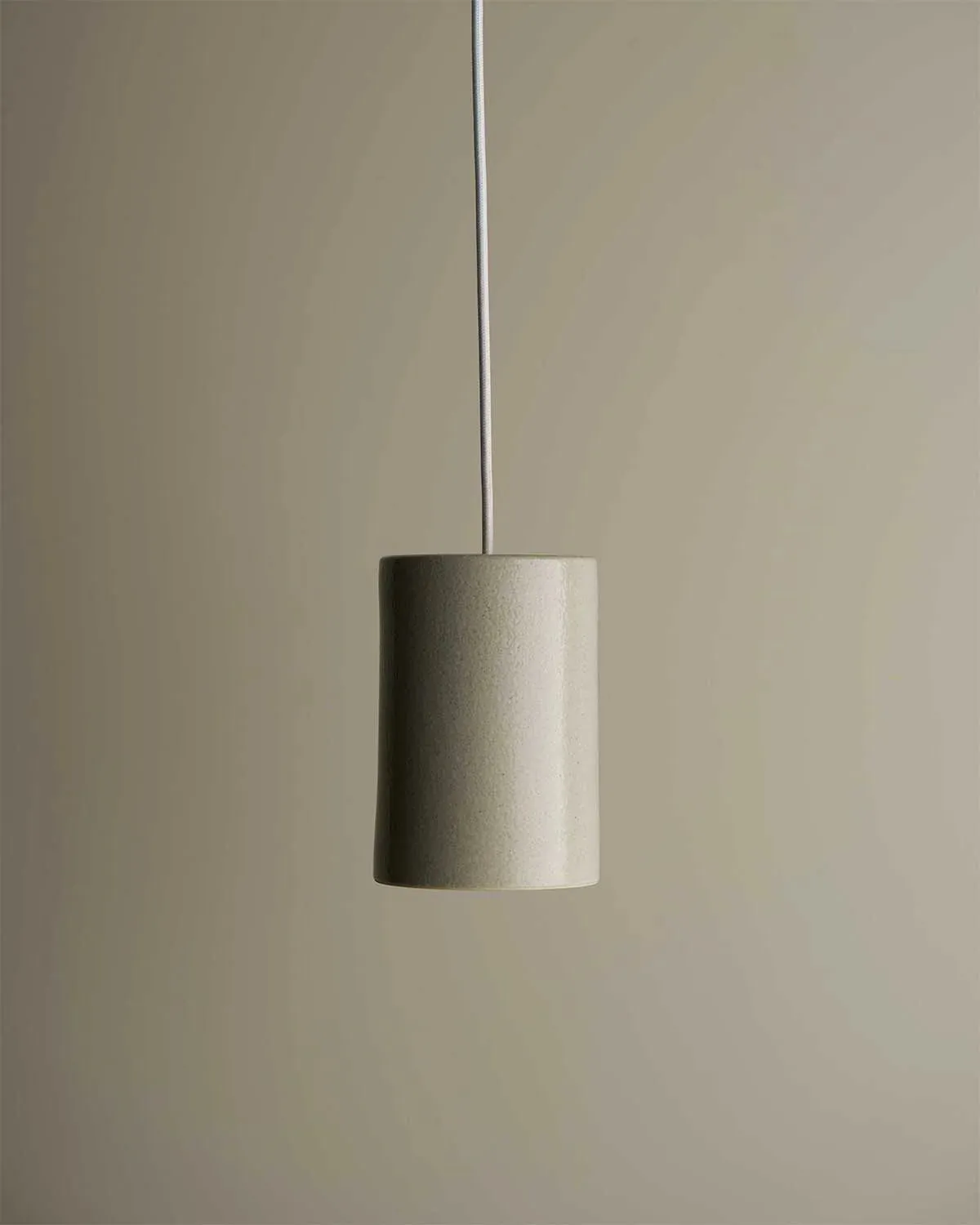 Handmade Ceramic Cylindrical Pendant