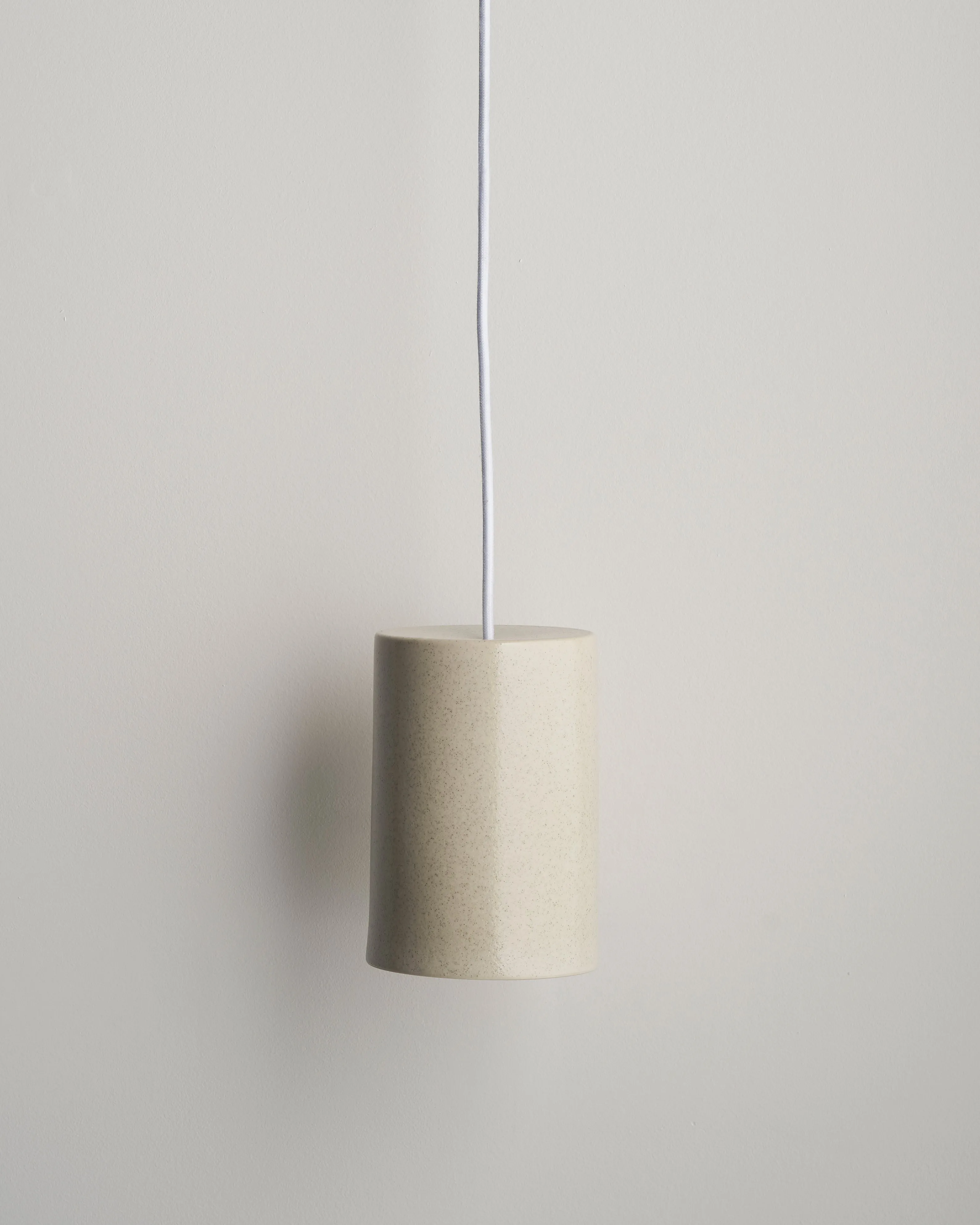 Handmade Ceramic Cylindrical Pendant
