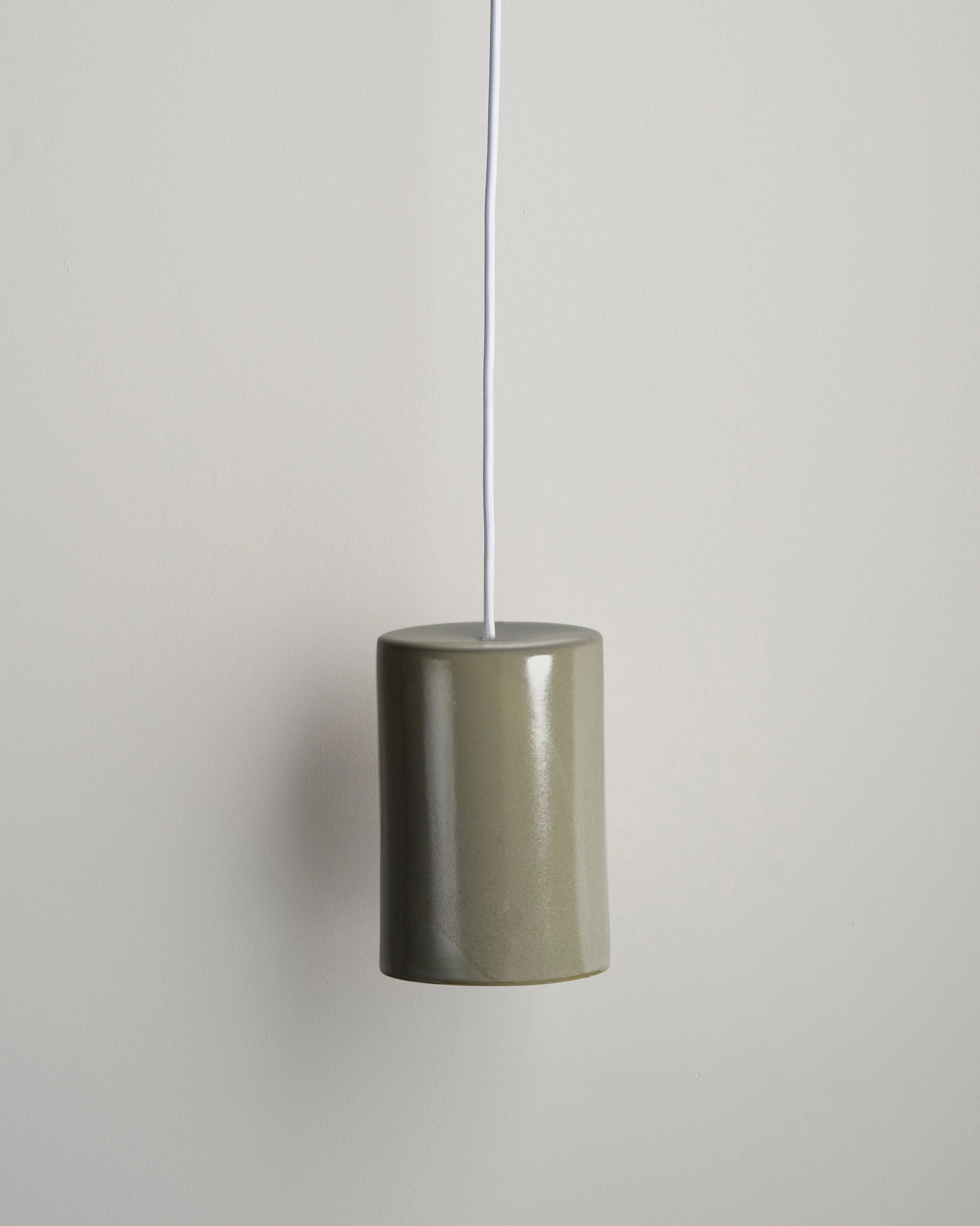 Handmade Ceramic Cylindrical Pendant