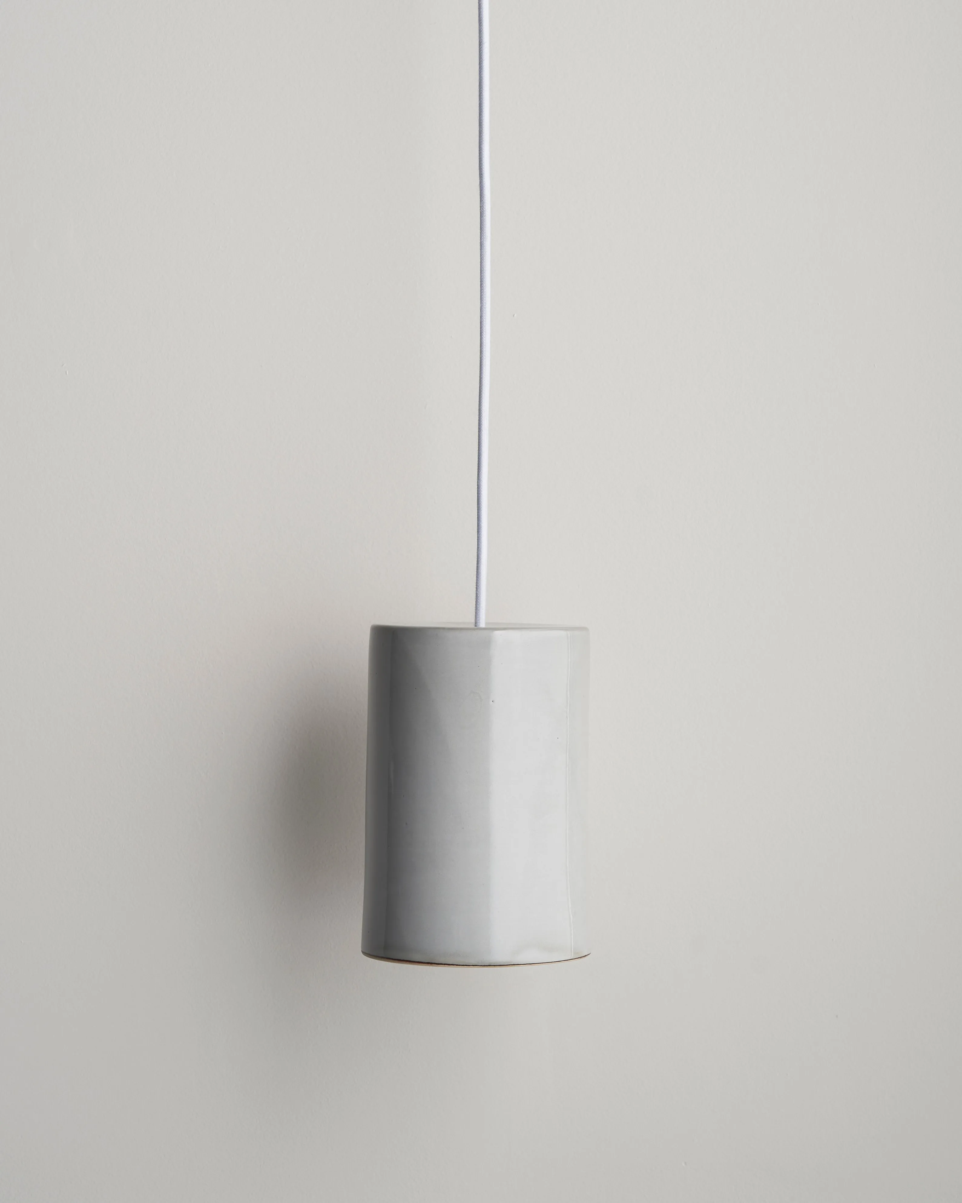 Handmade Ceramic Cylindrical Pendant