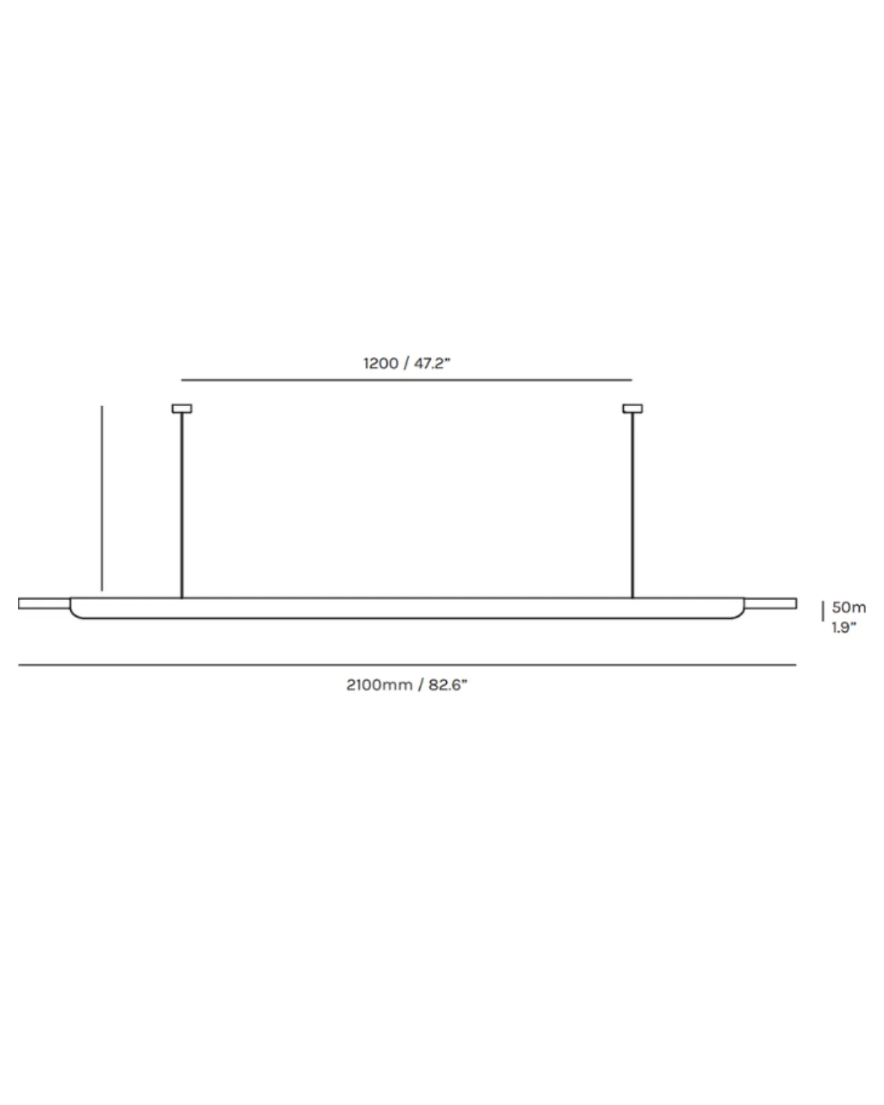 Heavy Metal Formation Linear Pendant