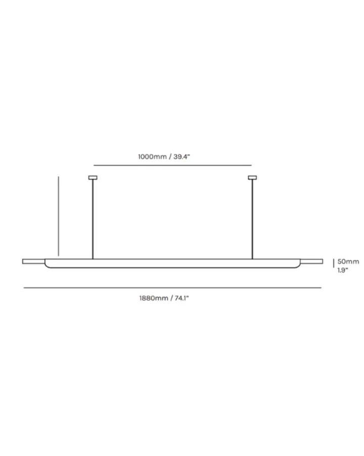 Heavy Metal Formation Linear Pendant