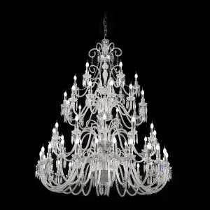 Huge Fine English Style Glass & Crystal Chandelier