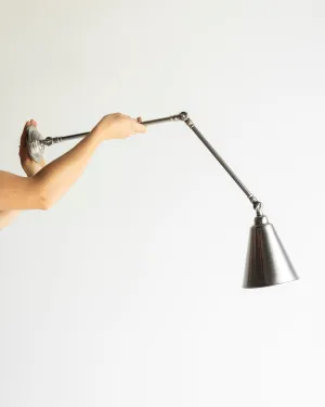 Industrial Solid Brass Adjustable Wall Light