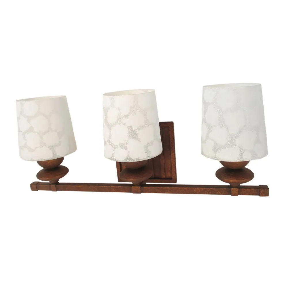 Kalco Lighting B6683 VC Beverly Collection Three Light Bath Vanity Wall Sconce in Volcanic Copper Finish