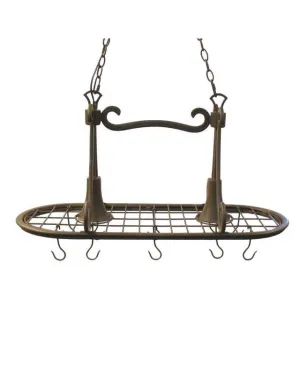 Kalco Lighting L6065 MS Two Light Pot Rack Chandelier in Moss Finish