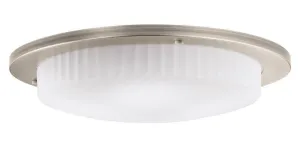 Kichler Lighting 10895 AP Athenos Collection Three Light GU24 Energy Efficient Fluorescent Ceiling Flush Mount in Antique Pewter Finish