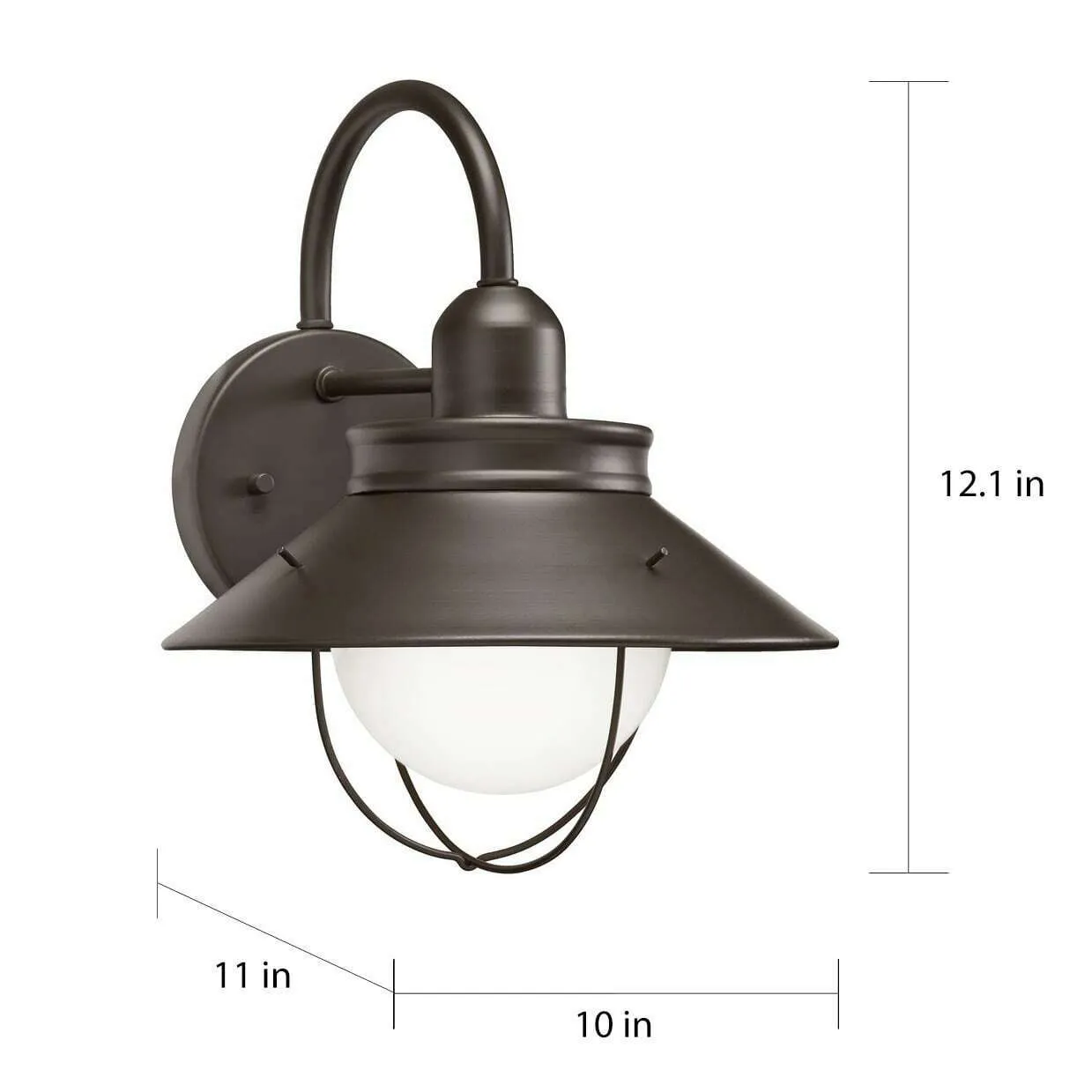 Kichler Lighting 39455 One Light Exterior Wall Lantern in Olde Bronze Finish