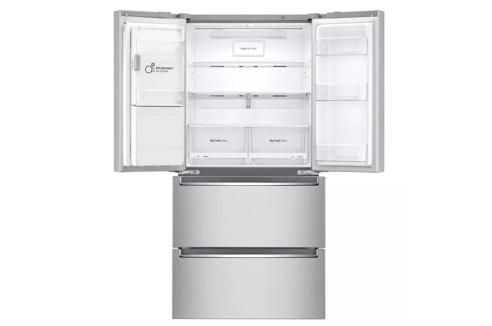 Lg LRMXC1803S 18.3 Cu. Ft. Counter-Depth French Door Refrigerator With Tall Ice And Water Dispenser