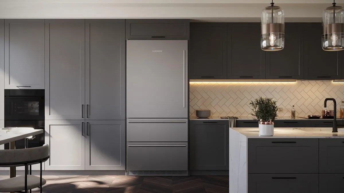 Liebherr HCB1591G Combined Refrigerator-Freezer With Biofresh And Nofrost For Integrated Use