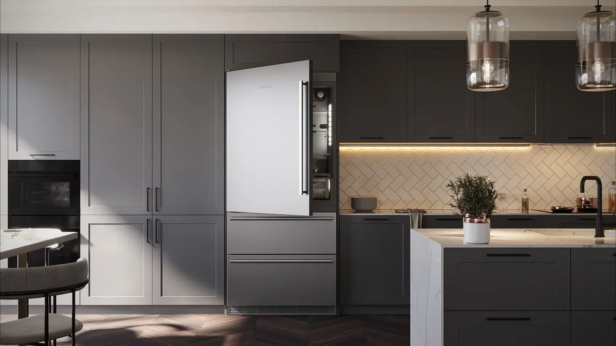 Liebherr HCB1591G Combined Refrigerator-Freezer With Biofresh And Nofrost For Integrated Use