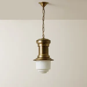 Linden (Opal) | Historic Arc Chain Hung Chandelier
