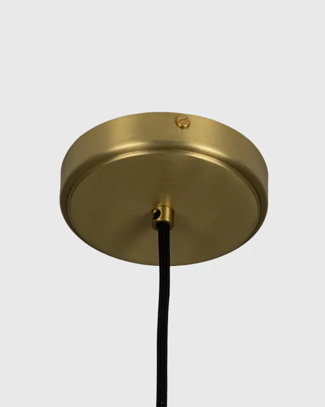 Long Ceramic Grooved Pendant