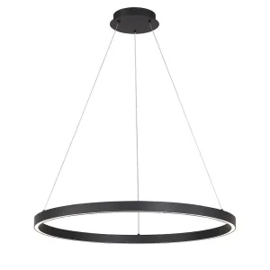 Lunar LED Pendant - Medium - Black