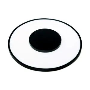 Luxe Model #1516 LED Energy Star Flush Mount in Black Finish