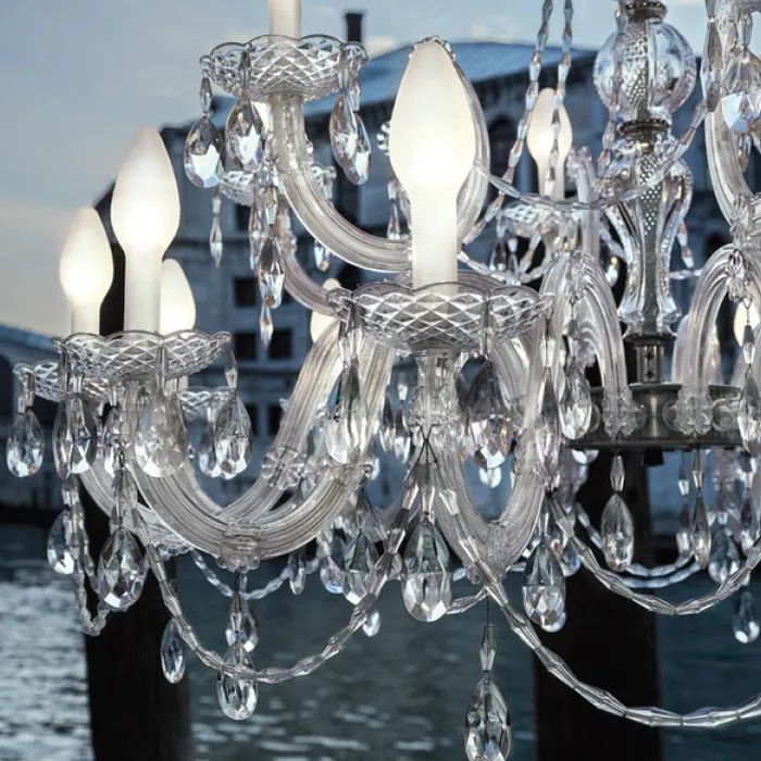 Masiero Drylight S18 Crystal Garden Chandelier