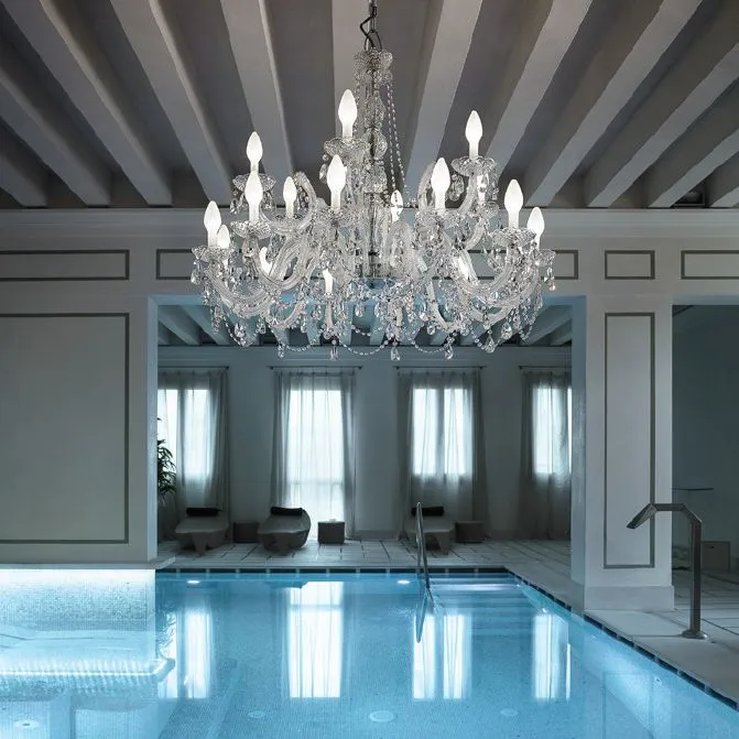 Masiero Drylight S18 Crystal Garden Chandelier