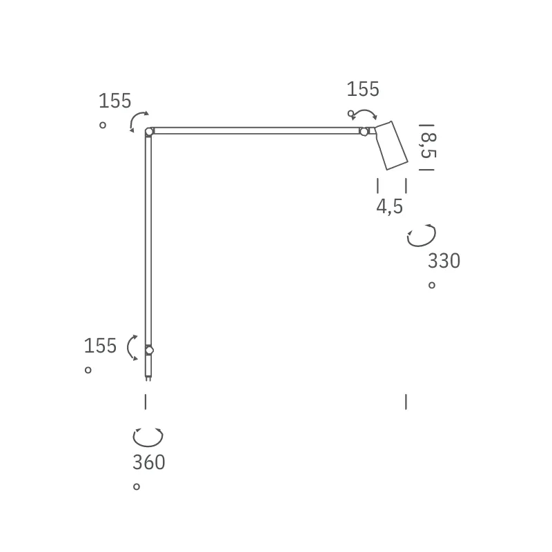 Matte Black Spot Light Desk Lamp | Untitled