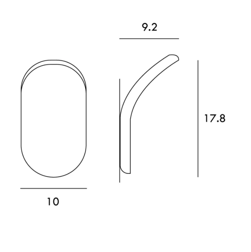 Modern Curved Exterior Wall Light