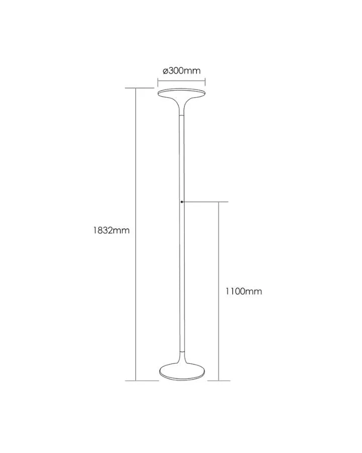 Modern Hourglass Floor Lamp