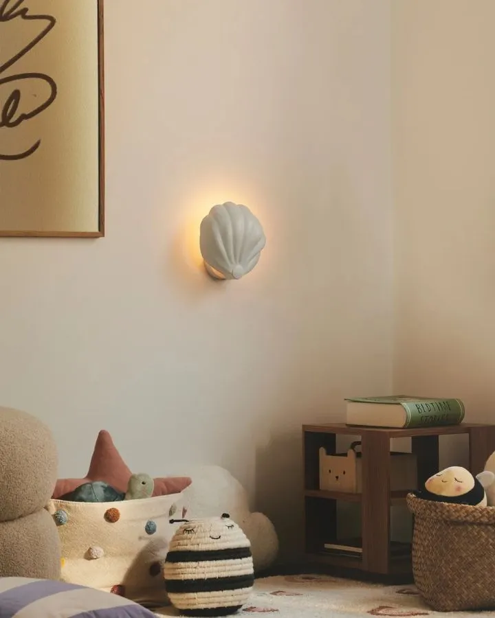 Modern Matte Shell Wall Light