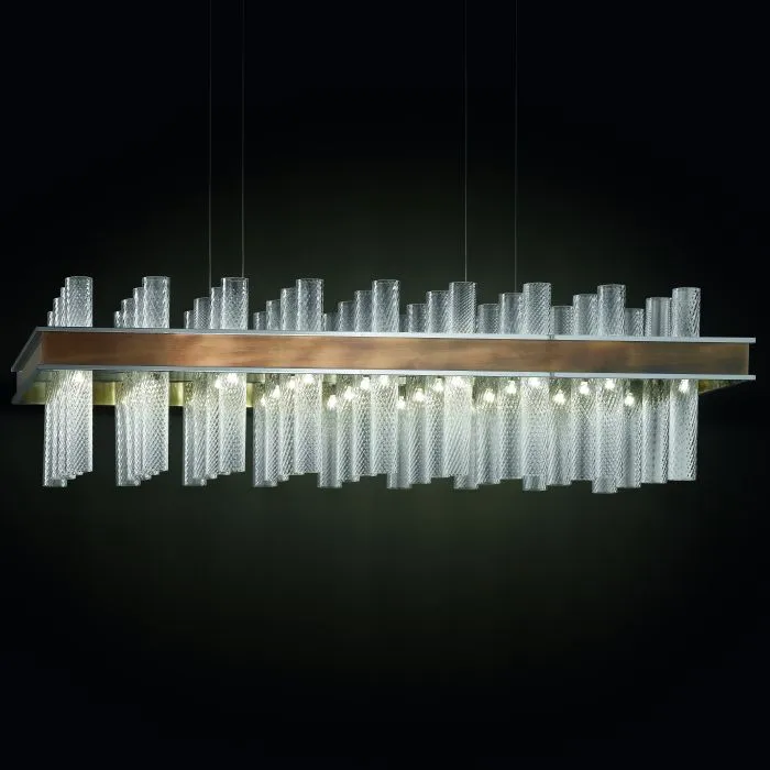 Modern Mid-Century 72 Light Tronchi Dining Table Chandelier