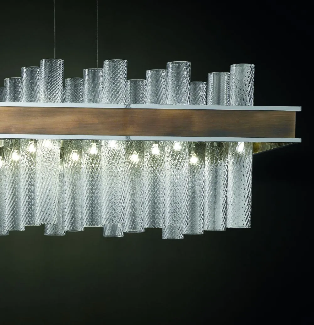 Modern Mid-Century 72 Light Tronchi Dining Table Chandelier