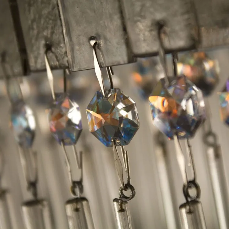 Modern Wave Smoke Glass Chandelier With Premium Crystals