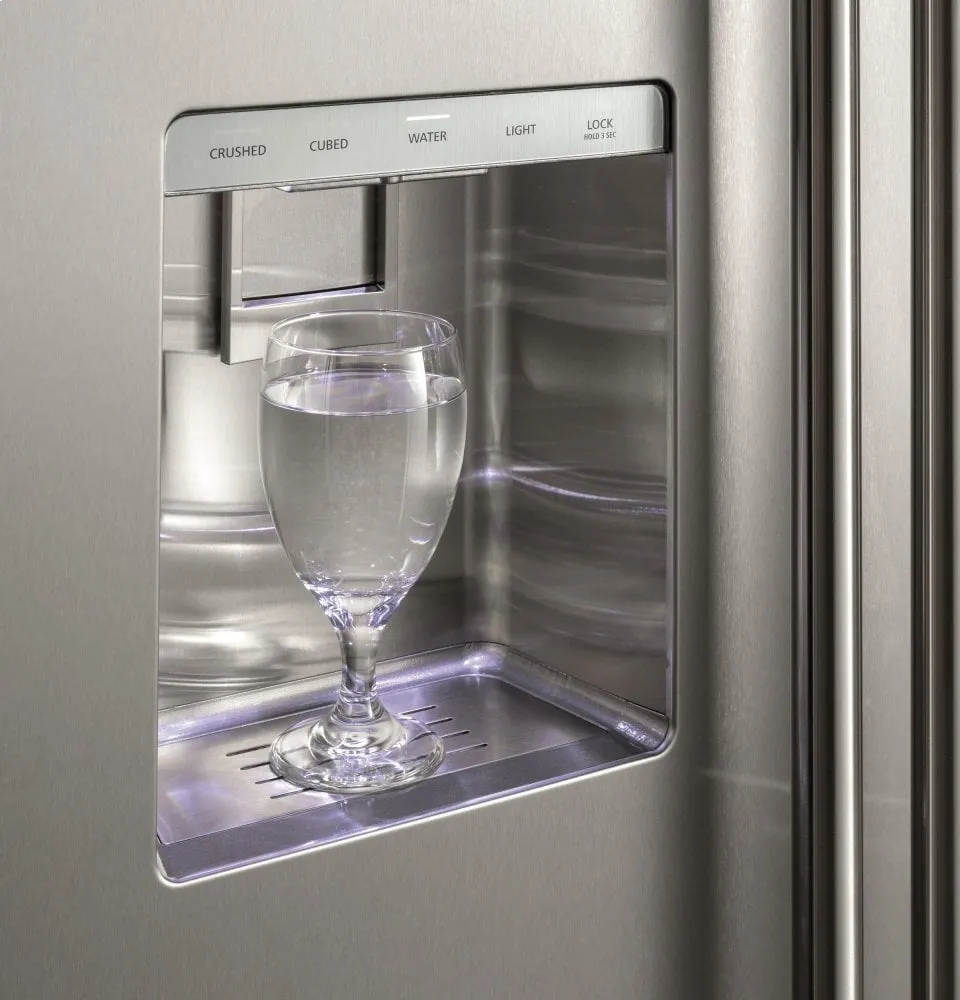 Monogram ZISS360DNSS Monogram 36" Smart Built-In Side-By-Side Refrigerator With Dispenser