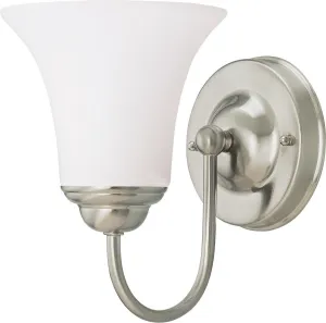 Nuvo Lighting 60-1912 Dupont Collection One Light Energy Star Efficient GU24 Wall Sconce in Brushed Nickel Finish