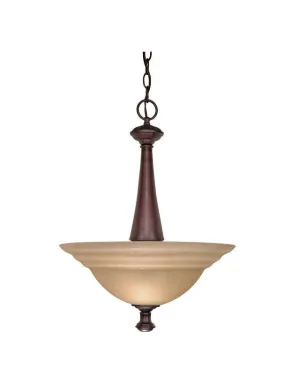 Nuvo Lighting 60-2418 Mericana Collection Two Light Energy Star Efficient Fluorescent GU24 Pendant Chandelier in Old Bronze Finish
