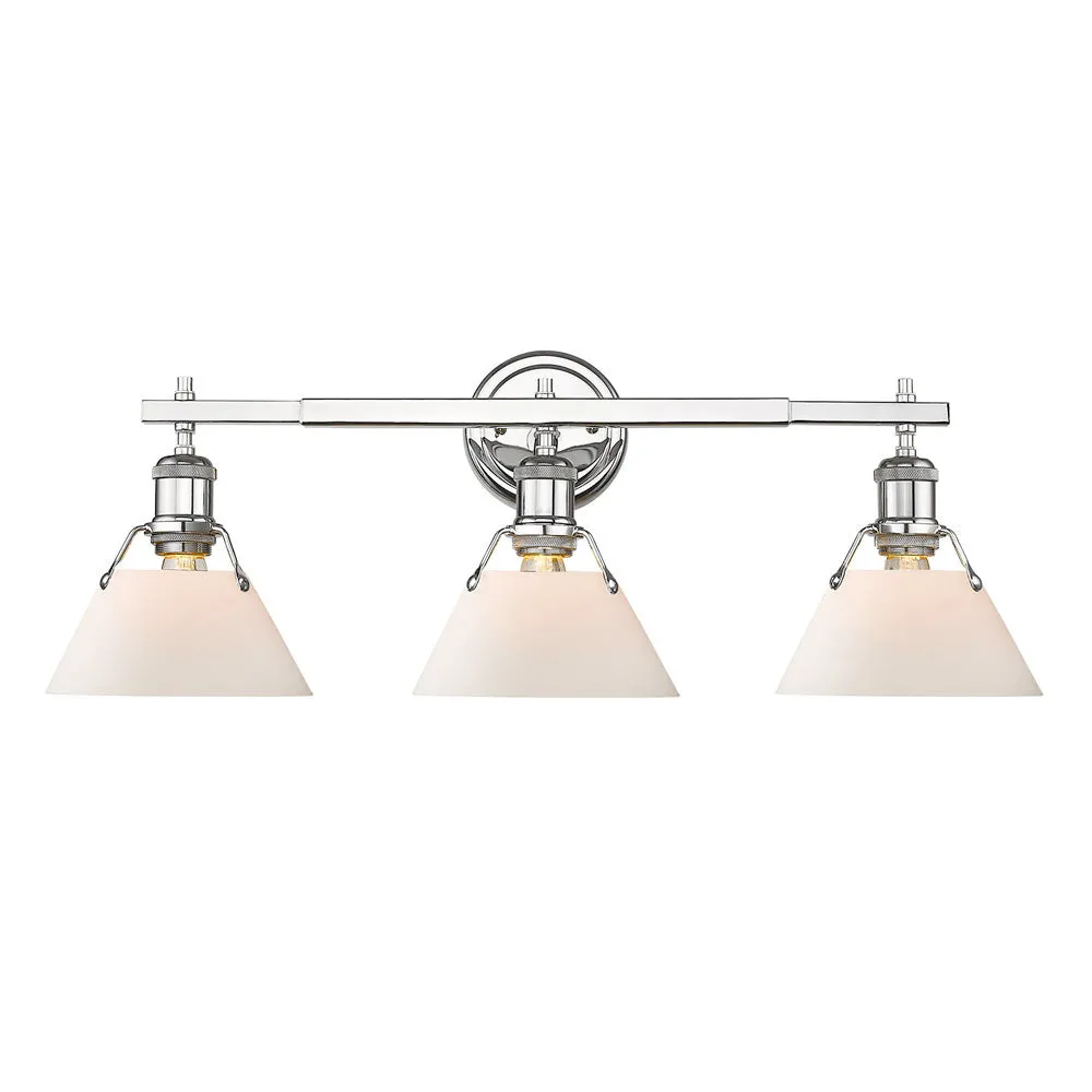Orwell 3-Light Bath Vanity in Chrome