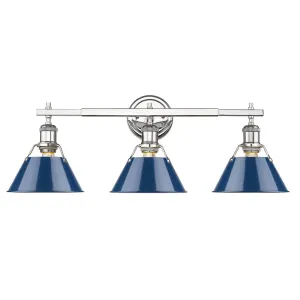 Orwell 3-Light Bath Vanity in Chrome