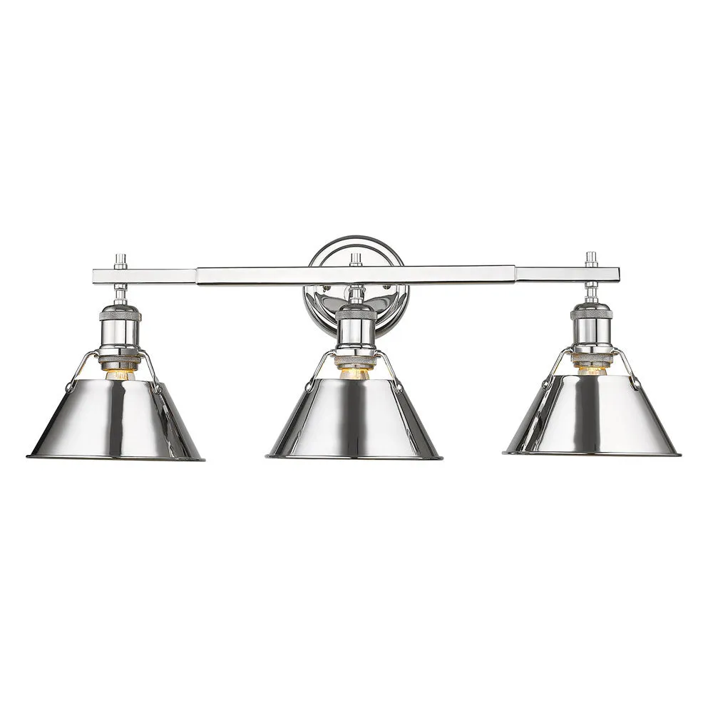 Orwell 3-Light Bath Vanity in Chrome