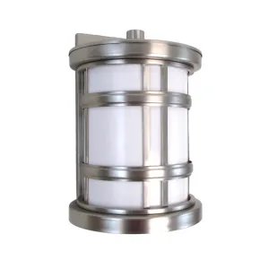 Oxygen Lighting 2-700-224 Stratford Collection One Light Energy Efficient Fluorescent Outdoor Exterior Wall Lantern in Satin Nickel Finish