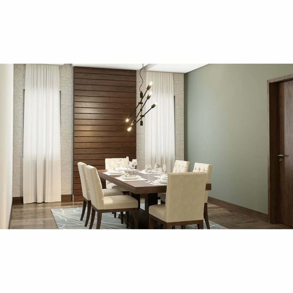 Quoizel Lighting ASH29880A  Adjustable Six Light Chandelier in Tarnished Bronze Finish