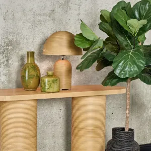 Rattan Dome Shade Table Lamp