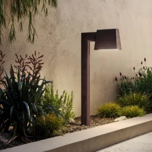 Rectangular Shade Bollard Light