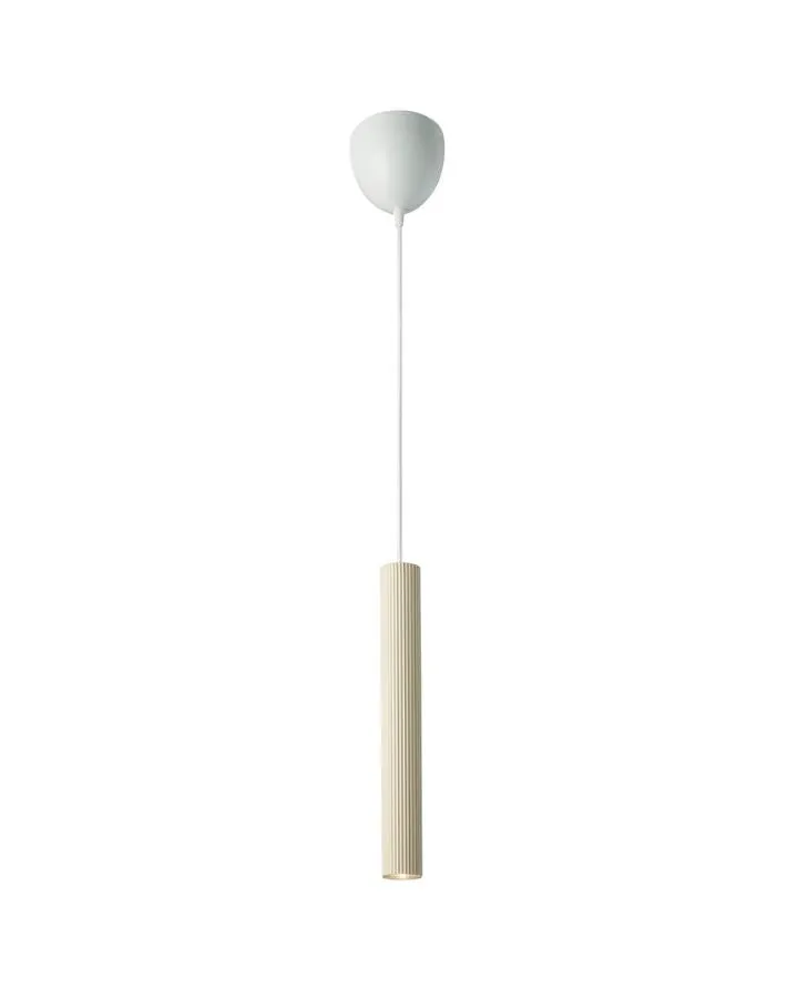 Reeded Metal Vertical Pendant